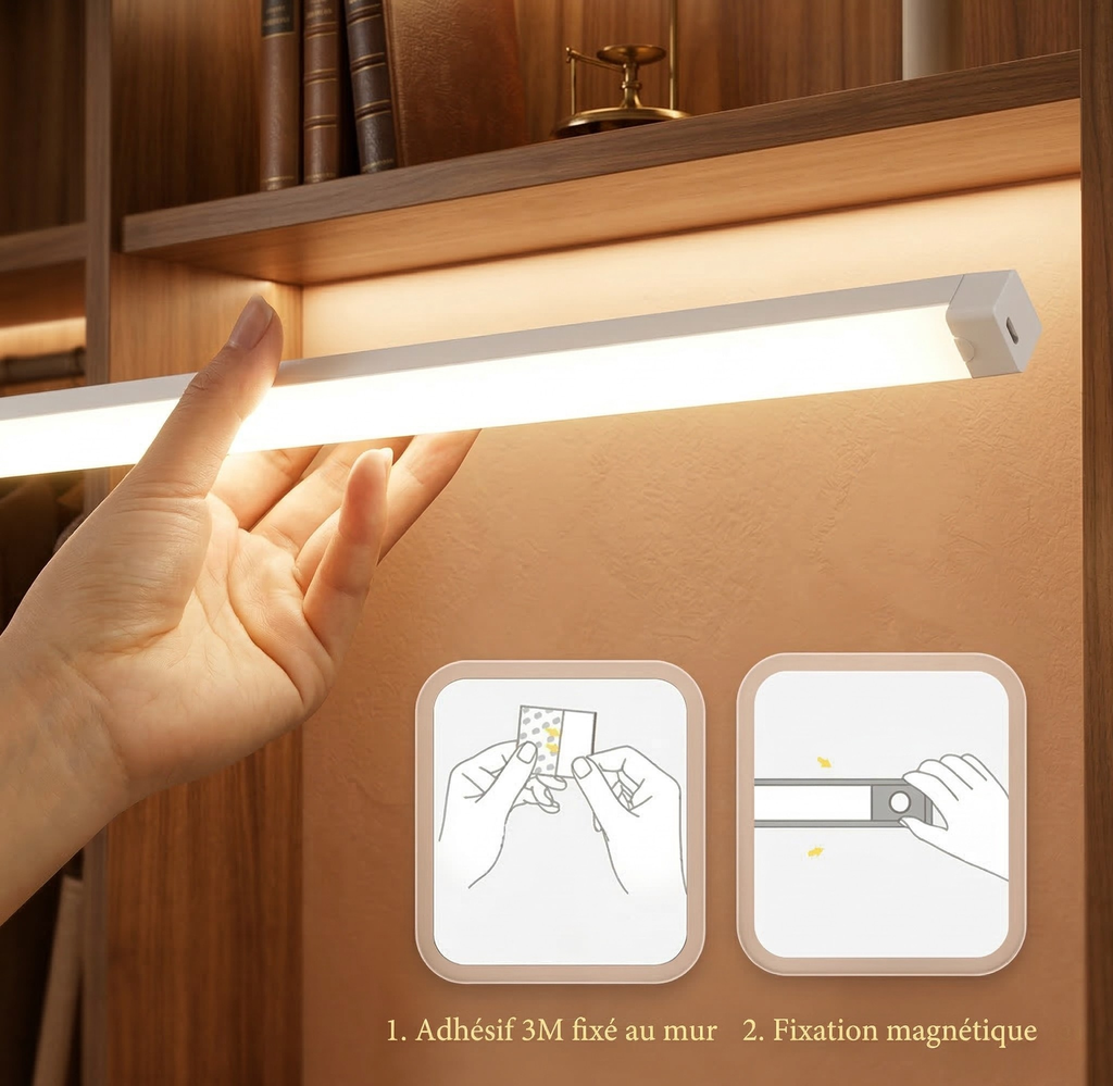 Lumière LED Sous-Meuble à Détecteur de Mouvement