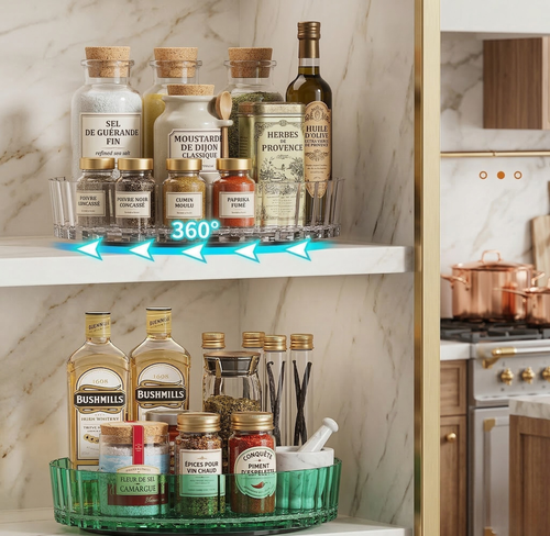 Rack à Épices Rotatif 360°